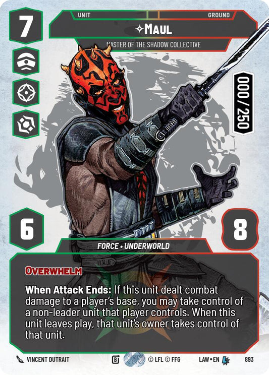 Maul - Master of the Shadow Collective (Serialized) [LAW - 893]