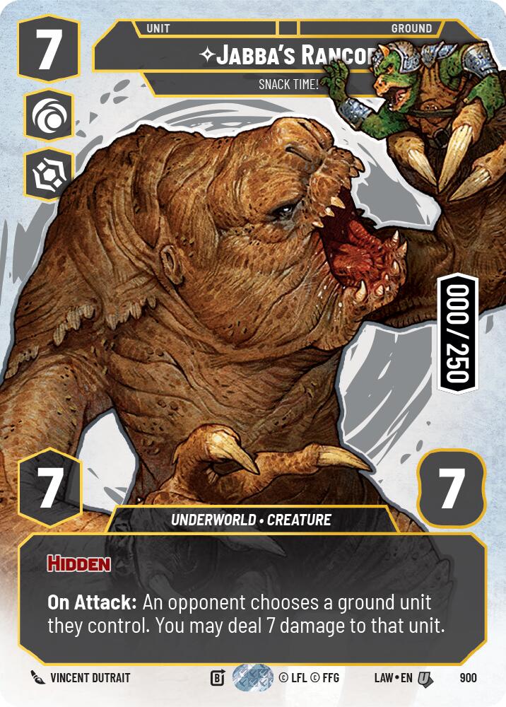 Jabba's Rancor - Snack Time! (Serialized) [LAW - 900]